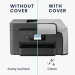 PC, gaming si accesorii - Imprimante, scanere & consumabile - Consumabile si accesorii - Accesorii imprimante - Husa imprimanta Kwmobile pentru Epson WorkForce Pro WF-3725DWF, 4725DWF, antizgarieturi, antipraf, textil, gri - Infinity.ro