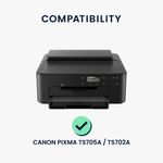 PC, gaming si accesorii - Imprimante, scanere & consumabile - Consumabile si accesorii - Accesorii imprimante - Husa imprimanta Kwmobile pentru Canon PIXMA TS705a, TS702a, antizgarieturi, antipraf, textil, gri - Infinity.ro
