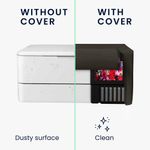 PC, gaming si accesorii - Imprimante, scanere & consumabile - Consumabile si accesorii - Accesorii imprimante - Husa imprimanta Kwmobile pentru Epson EcoTank Photo ET-8500, antizgarieturi, antipraf, textil, gri - Infinity.ro