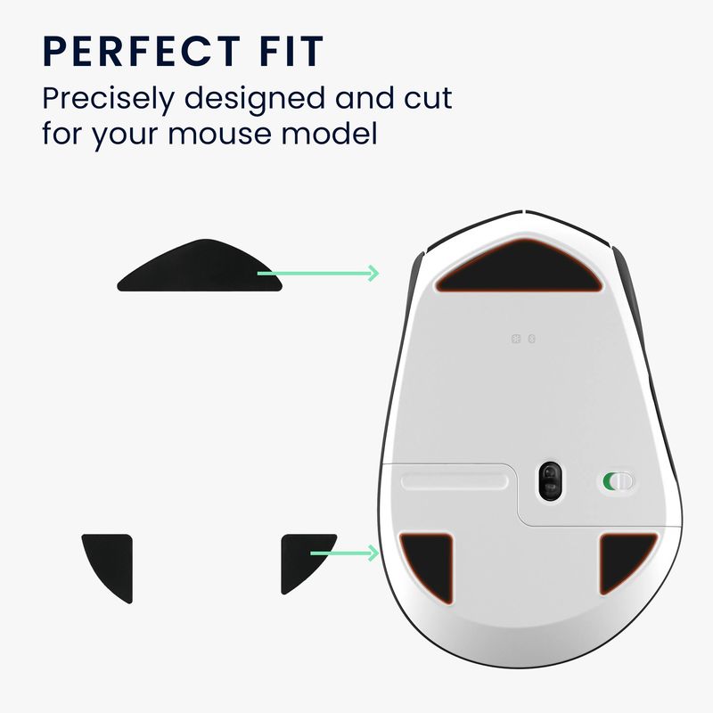 PC, gaming si accesorii - Periferice PC - Periferice Diverse - Set picioruse mouse Kwmobile pentru Logitech M720 Triathlon, PTFE, negru, autoadezive, alunecare usoara - Infinity.ro