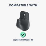 PC, gaming si accesorii - Periferice PC - Periferice Diverse - Grip mouse Kwmobile pentru Logitech MX Master 3S, piele ecologica, alb, autoadeziv, anti-alunecare - Infinity.ro
