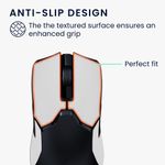 PC, gaming si accesorii - Periferice PC - Periferice Diverse - Grip mouse Kwmobile pentru Razer Viper Ultimate, piele ecologica, alb, autoadeziv, anti-alunecare - Infinity.ro