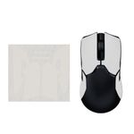 PC, gaming si accesorii - Periferice PC - Periferice Diverse - Grip mouse Kwmobile pentru Razer Viper Ultimate, piele ecologica, alb, autoadeziv, anti-alunecare - Infinity.ro