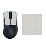 PC, gaming si accesorii - Periferice PC - Periferice Diverse - Grip mouse Kwmobile pentru Razer DeathAdder V3 Pro, piele ecologica, alb, autoadeziv, anti-alunecare - Infinity.ro