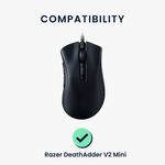 PC, gaming si accesorii - Periferice PC - Periferice Diverse - Set picioruse mouse Kwmobile pentru Razer DeathAdder V2 Mini, PTFE, negru, autoadezive, alunecare usoara - Infinity.ro