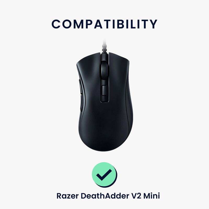 PC, gaming si accesorii - Periferice PC - Periferice Diverse - Set picioruse mouse Kwmobile pentru Razer DeathAdder V2 Mini, PTFE, negru, autoadezive, alunecare usoara - Infinity.ro