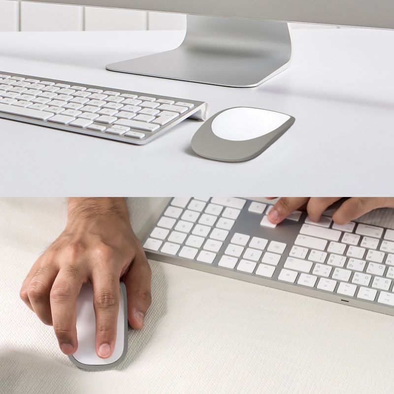 PC, gaming si accesorii - Periferice PC - Periferice Diverse - Husa mouse Kwmobile pentru Apple Magic Mouse 1/2, silicon, gri, anti-alunecare, protectie la socuri/zgarieturi - Infinity.ro