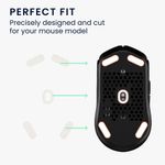 PC, gaming si accesorii - Periferice PC - Periferice Diverse - Set picioruse mouse Kwmobile pentru HyperX Pulsefire Haste 2, PTFE, alb, autoadezive, alunecare usoara - Infinity.ro
