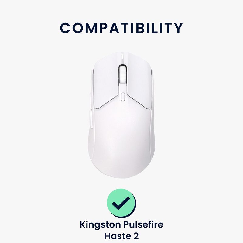 PC, gaming si accesorii - Periferice PC - Periferice Diverse - Set picioruse mouse Kwmobile pentru HyperX Pulsefire Haste 2, PTFE, alb, autoadezive, alunecare usoara - Infinity.ro