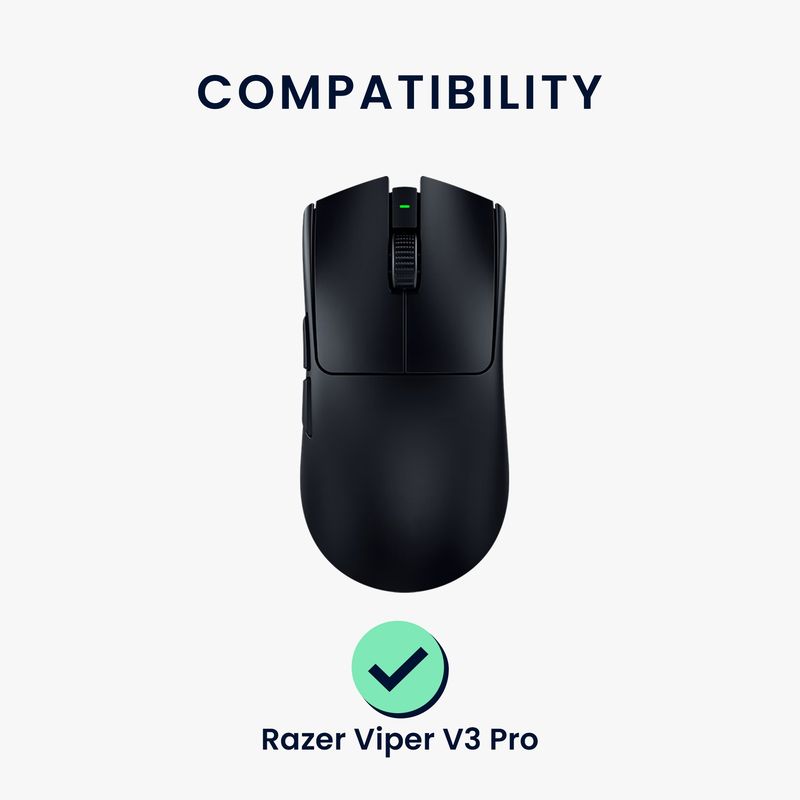 PC, gaming si accesorii - Periferice PC - Periferice Diverse - Set picioruse mouse Kwmobile pentru Razer Viper V3 Pro, PTFE, negru, autoadezive, alunecare usoara - Infinity.ro