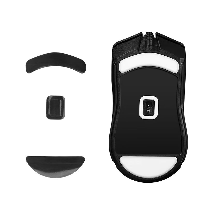 PC, gaming si accesorii - Periferice PC - Periferice Diverse - Set picioruse mouse Kwmobile pentru Razer Cobra Wired, PTFE, negru, autoadezive, alunecare usoara - Infinity.ro