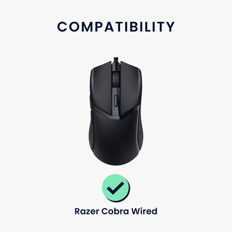 PC, gaming si accesorii - Periferice PC - Periferice Diverse - Set picioruse mouse Kwmobile pentru Razer Cobra Wired, PTFE, negru, autoadezive, alunecare usoara - Infinity.ro