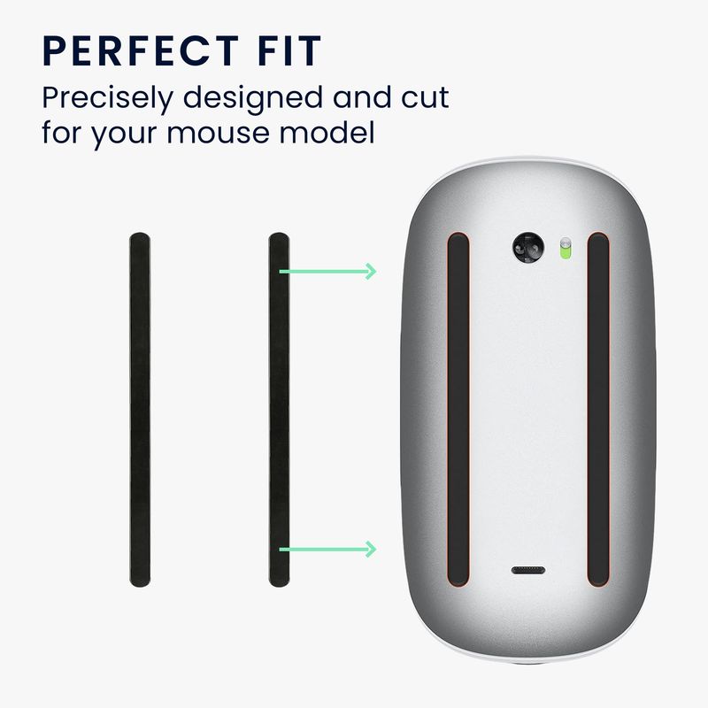 PC, gaming si accesorii - Periferice PC - Periferice Diverse - Set picioruse mouse Kwmobile pentru Apple Magic Mouse 1/2, PTFE, negru, autoadezive, alunecare usoara - Infinity.ro