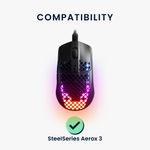 PC, gaming si accesorii - Periferice PC - Periferice Diverse - Set picioruse mouse Kwmobile pentru SteelSeries Aerox 3, PTFE, negru, autoadezive, alunecare usoara - Infinity.ro