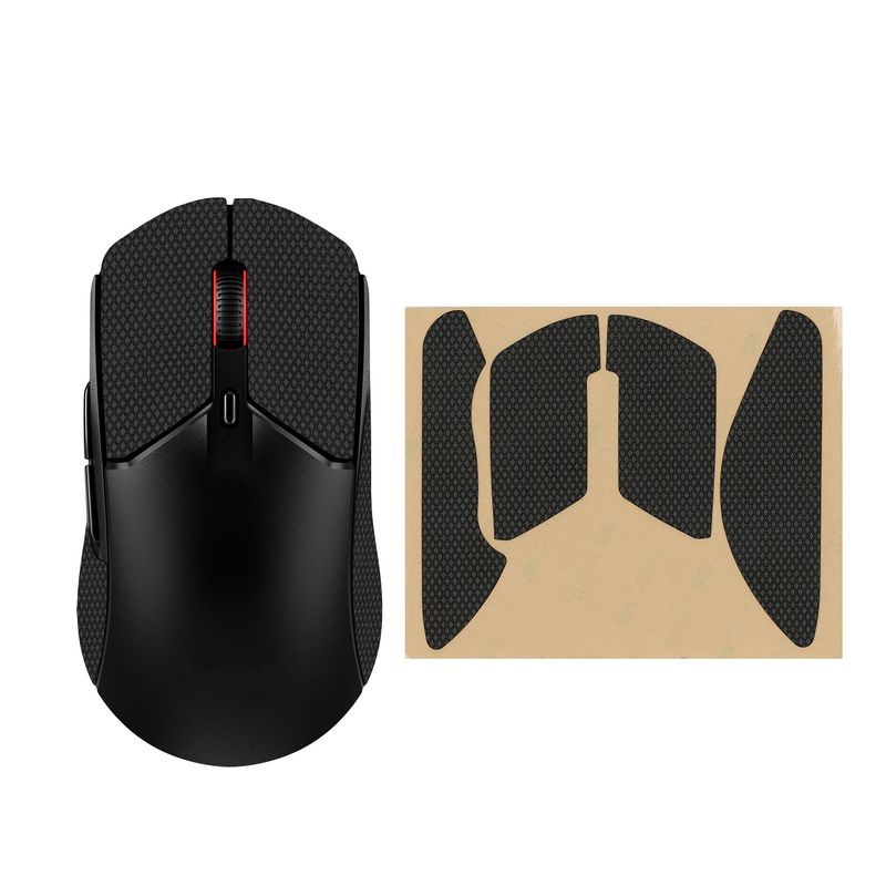 PC, gaming si accesorii - Periferice PC - Periferice Diverse - Grip mouse Kwmobile pentru HyperX Pulsefire Haste 2, piele ecologica, negru, autoadeziv, anti-alunecare - Infinity.ro