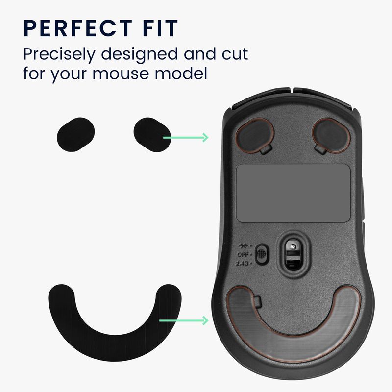 PC, gaming si accesorii - Periferice PC - Periferice Diverse - Set picioruse mouse Kwmobile pentru SteelSeries Rival 3, PTFE, negru, autoadezive, alunecare usoara - Infinity.ro