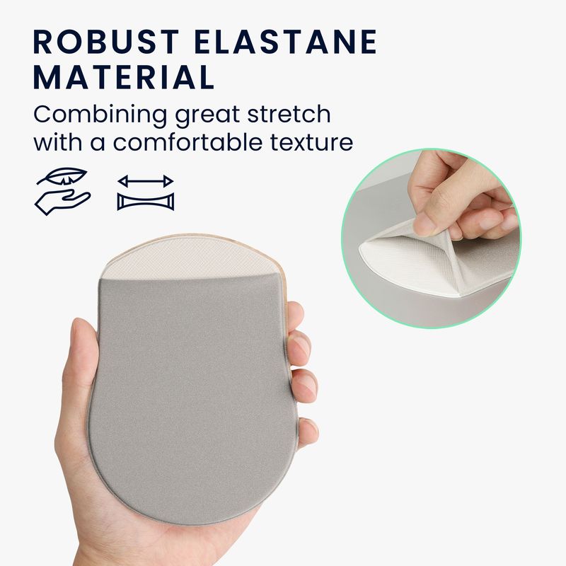 PC, gaming si accesorii - Periferice PC - Periferice Diverse - Suport autoadeziv Kwmobile pentru Apple Magic Mouse, Logitech Pebble si Samsung Mouse Slim, elastan, gri, flexibil - Infinity.ro