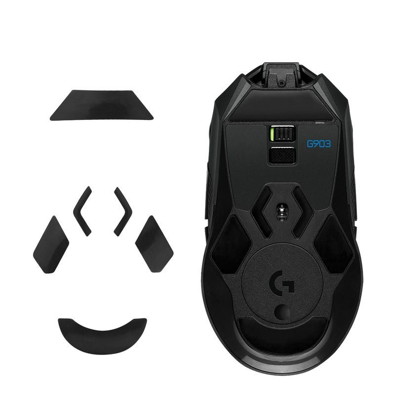 PC, gaming si accesorii - Periferice PC - Periferice Diverse - Set picioruse mouse Kwmobile pentru Logitech G903, PTFE, negru, autoadezive, alunecare usoara - Infinity.ro