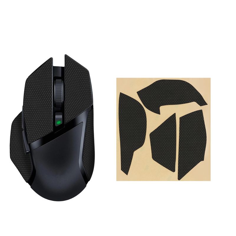PC, gaming si accesorii - Periferice PC - Periferice Diverse - Grip mouse Kwmobile pentru Razer Basilisk X HyperSpeed, piele ecologica, negru, autoadeziv, anti-alunecare - Infinity.ro