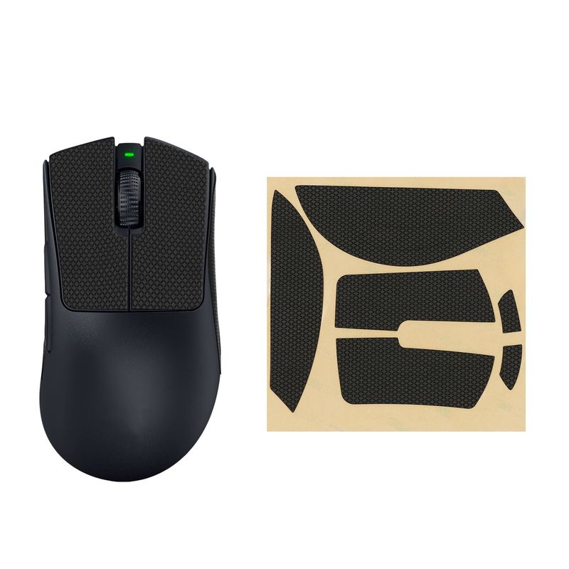 PC, gaming si accesorii - Periferice PC - Periferice Diverse - Grip mouse Kwmobile pentru Razer DeathAdder V3 Pro, piele ecologica, negru, autoadeziv, anti-alunecare - Infinity.ro