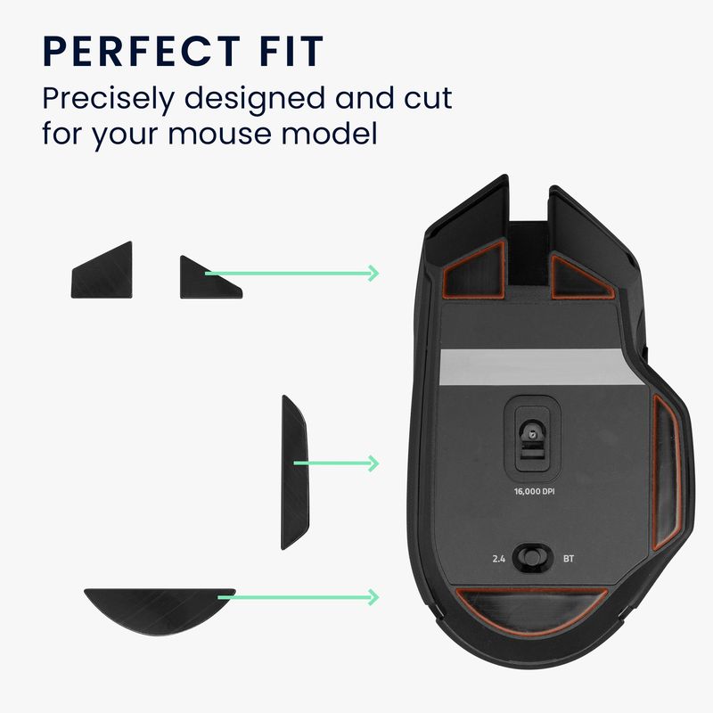 PC, gaming si accesorii - Periferice PC - Periferice Diverse - Set picioruse mouse Kwmobile pentru Razer Basilisk X HyperSpeed, PTFE, negru, autoadezive, alunecare usoara - Infinity.ro