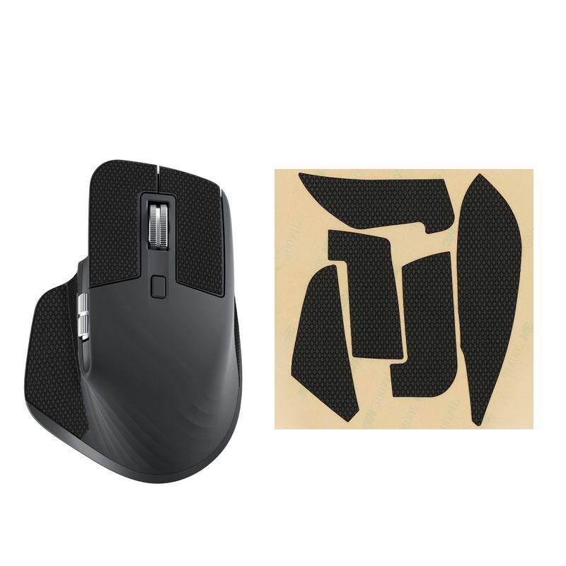 PC, gaming si accesorii - Periferice PC - Periferice Diverse - Grip mouse Kwmobile pentru Logitech MX Master 3S, piele ecologica, negru, autoadeziv, anti-alunecare - Infinity.ro