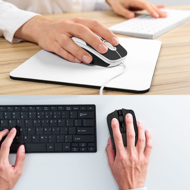 PC, gaming si accesorii - Periferice PC - Periferice Diverse - Grip mouse Kwmobile pentru Logitech MX Master 3S, piele ecologica, negru, autoadeziv, anti-alunecare - Infinity.ro