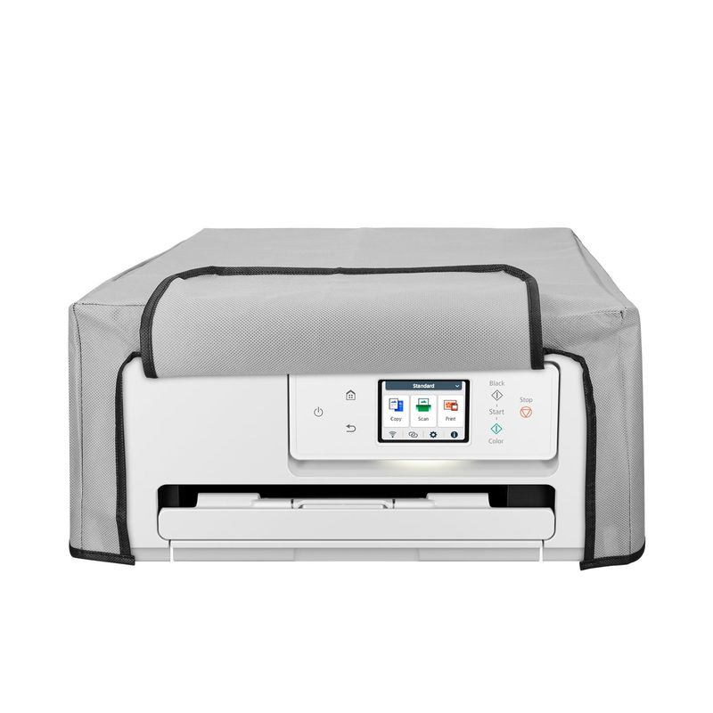 PC, gaming si accesorii - Imprimante, scanere & consumabile - Consumabile si accesorii - Accesorii imprimante - Husa imprimanta Kwmobile pentru Canon PIXMA TS7650i, antizgarieturi, antipraf, textil, gri deschis - Infinity.ro