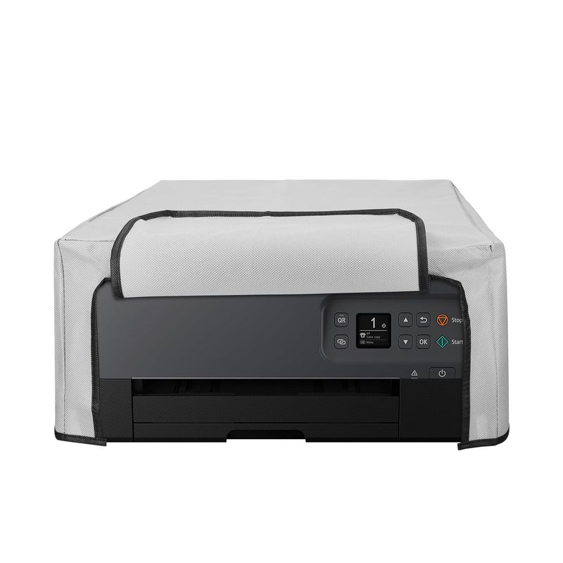 PC, gaming si accesorii - Imprimante, scanere & consumabile - Consumabile si accesorii - Accesorii imprimante - Husa imprimanta Kwmobile pentru Canon PIXMA TS7450i, antizgarieturi, antipraf, textil, gri - Infinity.ro