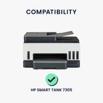 PC, gaming si accesorii - Imprimante, scanere & consumabile - Consumabile si accesorii - Accesorii imprimante - Husa imprimanta Kwmobile pentru HP Smart Tank 7305, antizgarieturi, antipraf, textil, gri - Infinity.ro