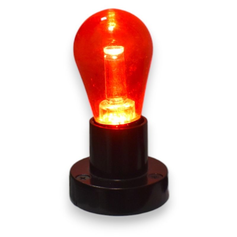 Casa si Gradina - Corpuri si surse de iluminat - Becuri si tuburi neon - Becuri - Bec  LED S14 rosie E27 transparent - Infinity.ro
