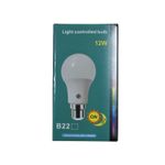 Casa si Gradina - Corpuri si surse de iluminat - Becuri si tuburi neon - Becuri - Bec LED E27 12W cu senzor crepuscular, auto ON/OFF, 6500K ,culoare- alb, rece - Infinity.ro