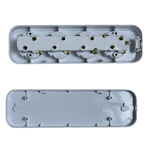 Casa si Gradina - Electrice - Accesorii electrice - Prelungitoare, triple, fise - Cap prelungitor cu patru posturi Schuko contact cupru, plastic ignifugYW-5814 - Infinity.ro
