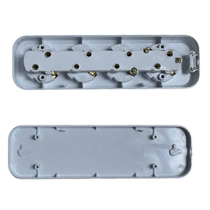 Casa si Gradina - Electrice - Accesorii electrice - Prelungitoare, triple, fise - Cap prelungitor cu patru posturi Schuko contact cupru, plastic ignifugYW-5814 - Infinity.ro