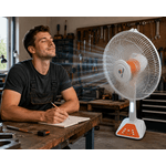 Electronice si Electrocasnice - Climatizare si sisteme de incalzire - Aparate racire aer - Ventilatoare - Ventilator cu Picior Reincarcabil AC/DC 16", 48W, Acumulator 12V 5Ah, LED Integrat, Telecomanda, USB si Timer - Infinity.ro