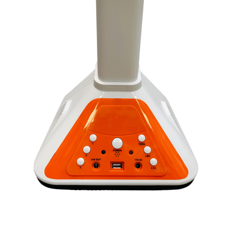 Electronice si Electrocasnice - Climatizare si sisteme de incalzire - Aparate racire aer - Ventilatoare - Ventilator cu Picior Reincarcabil AC/DC 16", 48W, Acumulator 12V 5Ah, LED Integrat, Telecomanda, USB si Timer - Infinity.ro