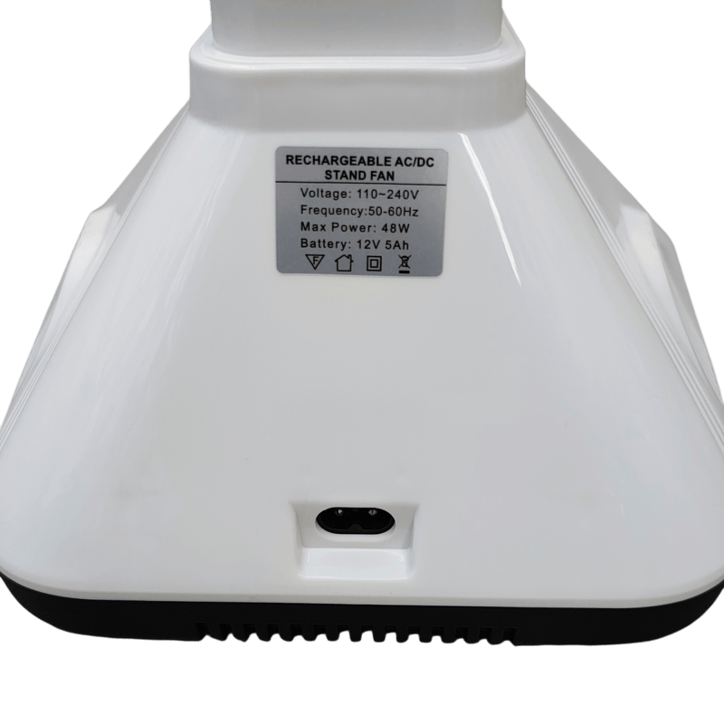 Electronice si Electrocasnice - Climatizare si sisteme de incalzire - Aparate racire aer - Ventilatoare - Ventilator cu Picior Reincarcabil AC/DC 16", 48W, Acumulator 12V 5Ah, LED Integrat, Telecomanda, USB si Timer - Infinity.ro