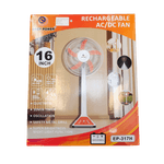 Electronice si Electrocasnice - Climatizare si sisteme de incalzire - Aparate racire aer - Ventilatoare - Ventilator cu Picior Reincarcabil AC/DC 16", 48W, Acumulator 12V 5Ah, LED Integrat, Telecomanda, USB si Timer - Infinity.ro