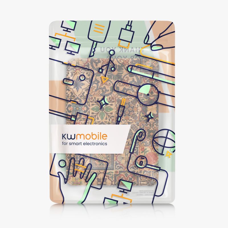 Laptop, Telefoane si Tablete - Ebook reader si accesorii - Accesorii eBook Reader - Husa Kwmobile pentru Amazon Kindle Paperwhite 12 (2024), Colorsoft, protectie la socuri, pluta, multicolor - Infinity.ro