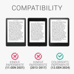 Laptop, Telefoane si Tablete - Ebook reader si accesorii - Accesorii eBook Reader - Husa Kwmobile pentru Amazon Kindle Paperwhite 12 (2024), Colorsoft, protectie la socuri, pluta, multicolor - Infinity.ro