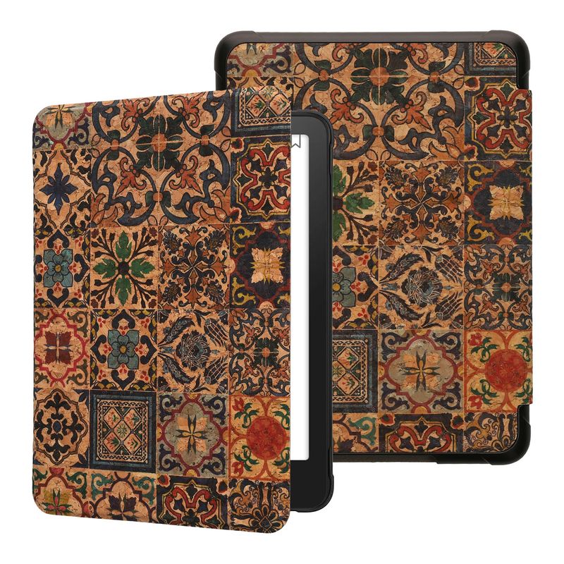 Laptop, Telefoane si Tablete - Ebook reader si accesorii - Accesorii eBook Reader - Husa Kwmobile pentru Amazon Kindle Paperwhite 12 (2024), Colorsoft, protectie la socuri, pluta, multicolor - Infinity.ro