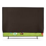 TV, Audio-Video si Foto - Accesorii TV si audio - Accesorii TV - Husa de protectie pentru TV Kwmobile, protectie la praf, 85 inch, textil, maro - Infinity.ro