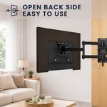 TV, Audio-Video si Foto - Accesorii TV si audio - Accesorii TV - Husa de protectie pentru TV Kwmobile, protectie la praf, 85 inch, textil, maro - Infinity.ro