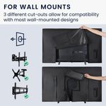TV, Audio-Video si Foto - Accesorii TV si audio - Accesorii TV - Husa de protectie pentru TV Kwmobile, protectie la apa, 75 inch, poliester, negru - Infinity.ro