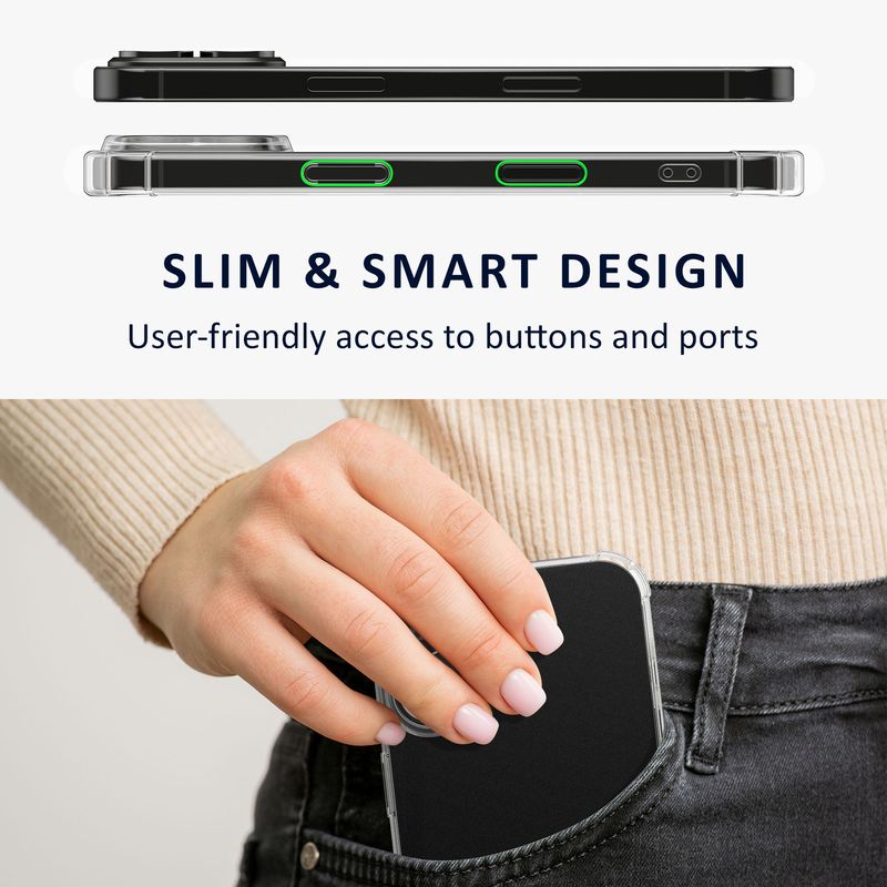 Laptop, Telefoane si Tablete - Telefoane mobile si accesorii - Accesorii Telefoane - Huse telefoane - Husa Kalibri pentru iPhone 17, protectie la socuri, TPU, sticla temperata, transparent - Infinity.ro