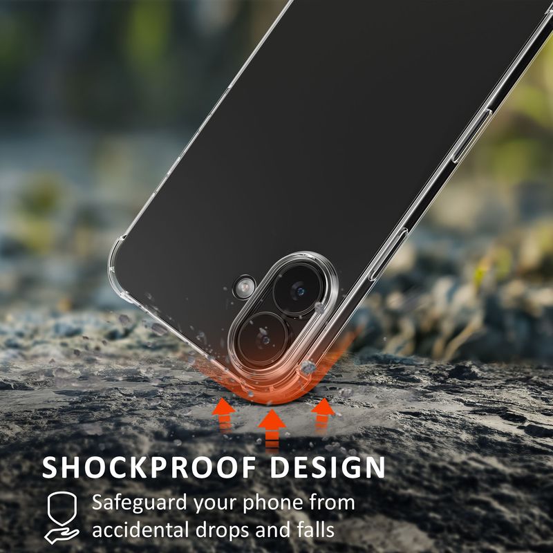 Laptop, Telefoane si Tablete - Telefoane mobile si accesorii - Accesorii Telefoane - Huse telefoane - Husa Kalibri pentru iPhone 17, protectie la socuri, TPU, sticla temperata, transparent - Infinity.ro