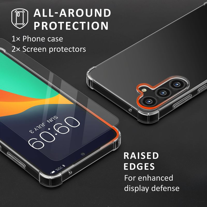 Laptop, Telefoane si Tablete - Telefoane mobile si accesorii - Accesorii Telefoane - Huse telefoane - Husa Kalibri pentru Samsung Galaxy A54 5G, protectie la socuri, TPU, sticla temperata, transparent - Infinity.ro