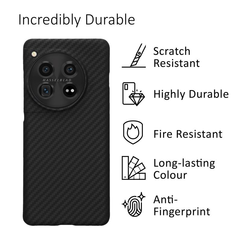 Laptop, Telefoane si Tablete - Telefoane mobile si accesorii - Accesorii Telefoane - Huse telefoane - Husa Kalibri pentru OnePlus 12, protectie la socuri, aramida, negru - Infinity.ro