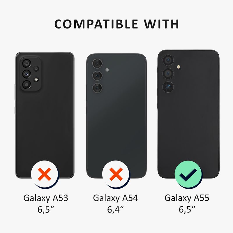 Laptop, Telefoane si Tablete - Telefoane mobile si accesorii - Accesorii Telefoane - Huse telefoane - Husa Kalibri pentru Samsung Galaxy A55 5G, protectie la socuri, TPU, sticla temperata, transparent - Infinity.ro