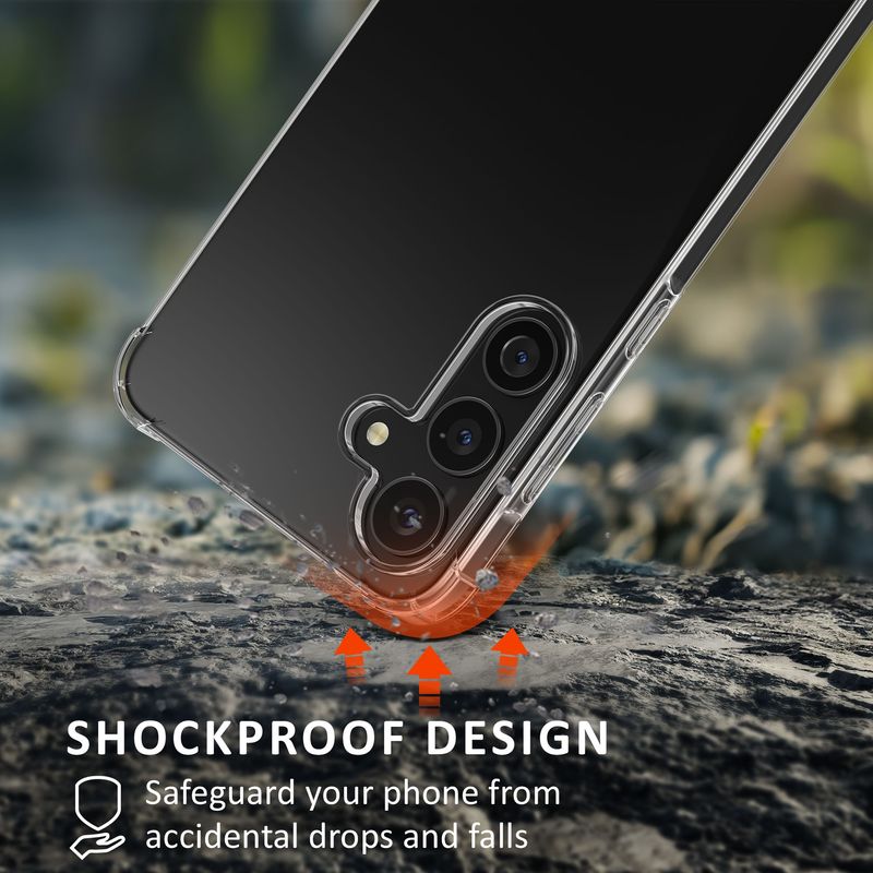 Laptop, Telefoane si Tablete - Telefoane mobile si accesorii - Accesorii Telefoane - Huse telefoane - Husa Kalibri pentru Samsung Galaxy A55 5G, protectie la socuri, TPU, sticla temperata, transparent - Infinity.ro